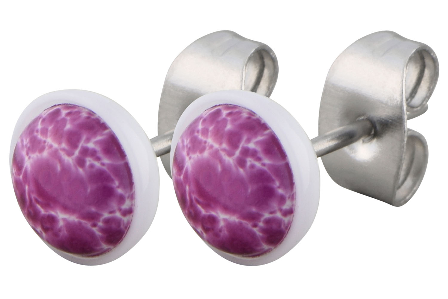 Chirurgenstahl Ohrstecker MARMORIERT ++SALE++ von Piercingline